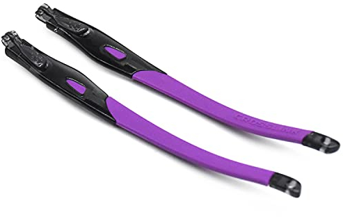 SOODASE Lila Gummi Ersatz durchsichtige schwarze Rahmenbeine Für Oakley Crosslink Sweep/Switch Brillengestell