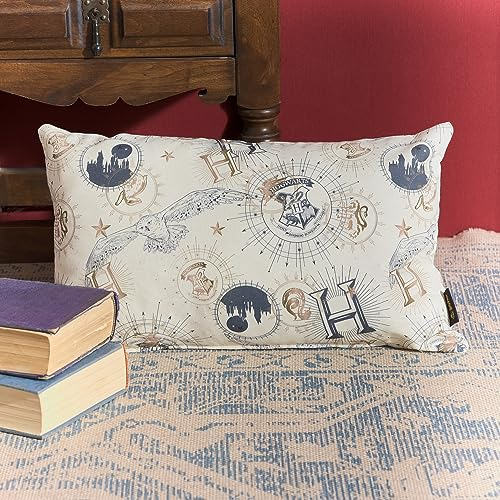 BELUM | Kissenbezug Harry Potter | Größe: 30 x 50 cm | Kissenbezug Half Panama 100% Bio-Baumwolle | Kissenbezug mit unsichtbarem Reißverschluss