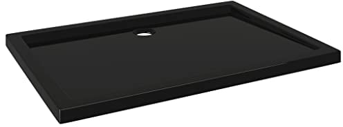 vidaXL Duschtasse ABS Rechteckig Schwarz 70x100 cm
