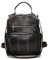 NICOLE & DORIS Damen Rucksack Leder Rucksäck Frauen Daypack Reiserucksack Mode Schultertasche Shopper Multifunktion Tagesrucksack Schwarz