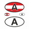 BIKE-label Länderkennzeichen Aufkleber 2D Österreich für Auto Motorrad Tür Camper Sticker X400007