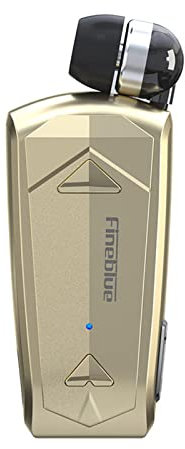 Docooler F520 Auricolare Wireless Business BT5.3, Cuffia Stereo Con Microfono, In-Ear Retrattile Vivavoce, Driver Sportivo, Clip Telescopica