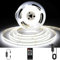 AXMOTUT COB LED Strip Lights 5m, 6000K Daylight White Dimmable LED Strip, 1600 LEDs Super Bright DC24V LED Light Strip CRI90+ with RF Remote and UKCA Power Supply for DIY Home Decoration