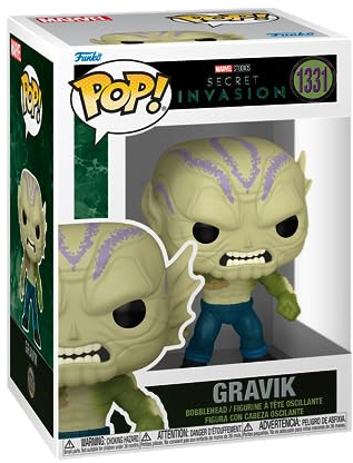 Funko POP! Marvel: Secret Invasion - Gravik | Offizielles Superheroes Merch - Vinyl Sammelfigur als Regal Deko - Geschenkidee zum Geburtstag für Fans und Sammler