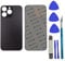 14 Pro Max Rear Back Glass Replacement for iPhone 14 Pro Max Rear Back Glass Cover Replacement with Pre-Installed Adhesive + Reparing Tool Kit (Space Black)