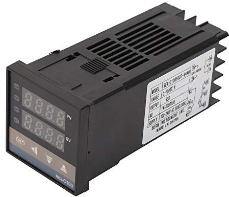 PID Temperature Controller, Mini Digital Temperature Controller, LED Display Thermostat with Sensor Probe for Food, Incubator, Oven