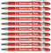 HEYZARDA Kugelschreiber mit Gravur Kugelschreiber Personalisiert mit Namen Text Logo Rot 50 Pcs