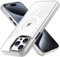 saputu Magnetische Schutzhülle für iPhone 15 Pro Max, kompatibel mit MagSafe,[Fallschutz in Militärqualität] SOFE TPU & kristallklare Hülle für iPhone 15 Pro Max Handyhülle 6,7 Zoll (weiß)