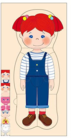 Kinder-Puzzle aus Holz Zum Anatomie- und Körperstruktur-Lernen des Menschlichen Körpers Mädchen (15 * 2 * 30cm)