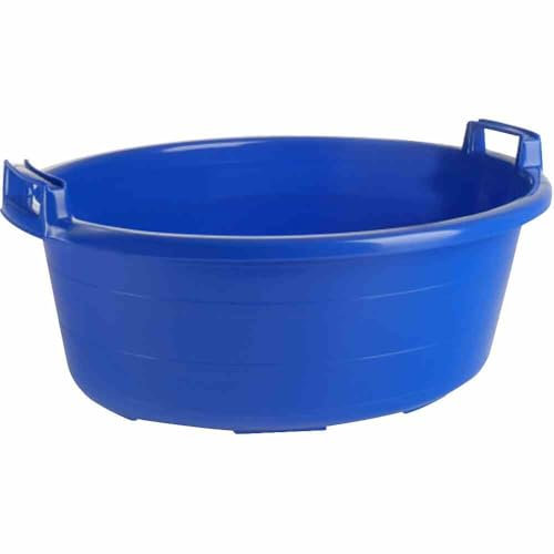 Behälter oval 75 cm/60 Liter blau mit erhöhten Griffen