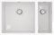 Liquida CM670GW 1.5 Bowl Comite Undermount/Inset Gloss White Kitchen Sink