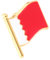 PACKOVE Flaggennadeln aus Metall Weltflaggenbrosche broschen für kleidung amerikanische Flagge kreative Brosche Kleidungsdekoration Revers Abzeichen Zubehör Banner Stift