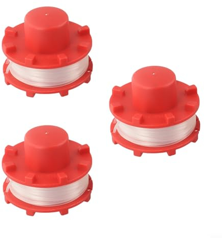 EpheyFIF 3er-Pack Rasentrimmer-Spule, Spule und Fadendraht für Einhell GE-CT 36/30 Li E, Ersatzfadenspule, Rasentrimmer-Zubehör, 7K09380D701HJ7PQ859H