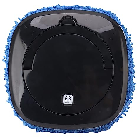 Robot Automático para Fregar Pisos, Aspiradora con Tanque de Agua y Robot de Limpieza con Fregona (BLACK)
