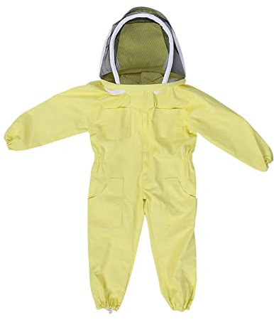 Gigicial Imkeranzug, Bienenanzug Für Kinder Und Mädchen, Atmungsaktives Imker-Outfit Für Kinder, Kinder-Imkereibedarf (geeignet Für Kinder Mit Einer Körpergröße von 120–150 cm)(M)