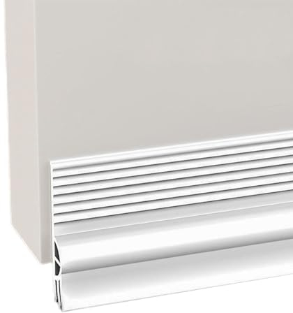 LdawyDE Lot de 2 boudins de porte autocollants - 1 m - 28 mm - Blanc - Joint de porte - Isolation acoustique - Coupe-vent - Protection contre la poussière - Protection contre le froid