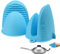 Vbnuyhim manopla de Horno de Silicona, agarraderas de Silicona - 2 Manoplas de Cocina de Silicona con Forma de tiburón Resistentes al Calor | Guante de microondas para vaporizador de Horno, Pinzas
