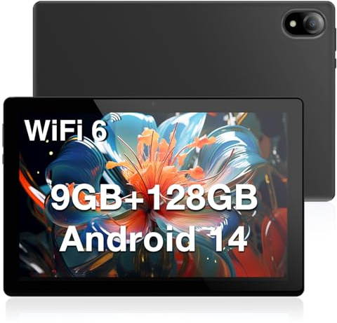 DOOGEE U10 Tablet 10 Pollici Android 14 9GB RAM + 128GB ROM/TF 1TB Quad-Core 2.0 GHz, Tablet in Offerta Bluetooth 5.0 | WiFi-6 | 5060mAh | 1280 * 800 | 5MP+8MP Tablet PC, TÜV Luce Blu Bassa