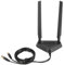 Kioball 2.4G/5G Dual Frequency Extension Cable Antenna Wifi Router Wireless Network Card Black 1 PCS