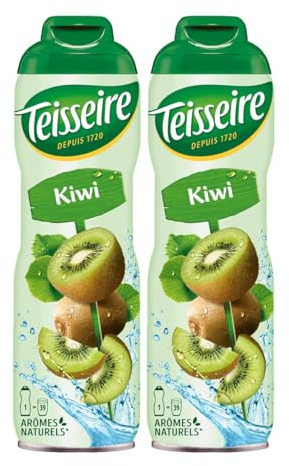 Teisseire Getränke-Sirup Kiwi 600ml - Sirup der genauso schmeckt wie die Frucht (2er Pack)