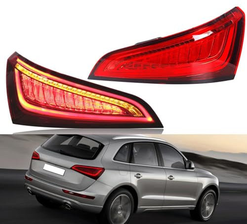 Auto Heckleuchten für Audi Q5 2013 2014 2015 2016 2017, Wasserdichtes Rücklicht Rückleuchte Baugruppe Rücklichter Ersatz Zubehör
