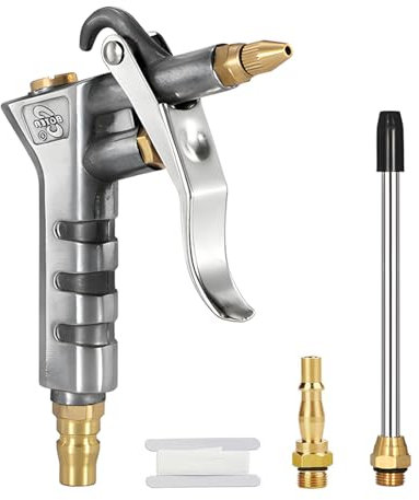 SIGANDG Air Blow Gun, Air Compressor Tools, with 1/4 NPT and 1/4 BSP Air Compressor Accessories, High-Pressure Pistol-Grip Connector Pneumatic Air Tools for Compressor,Nozzle Duster Blow Gun