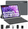 TUOHAITIME Tablet 10 Zoll Android 14 Tablets, 64GB ROM+10(4+6 Expand) RAM 1TB erweiterbar, Octa-Core, Widevide L1, WLAN, 6000mAh, Dual Kamera, Tablet PC mit Tastatur, Tasche, Eingabestift (Schwarz)