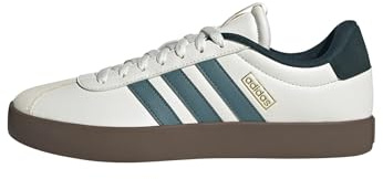adidas Men's VL Court 3.0 Shoes, core White/preloved Teal/Aurora Ivy, 10.5 UK