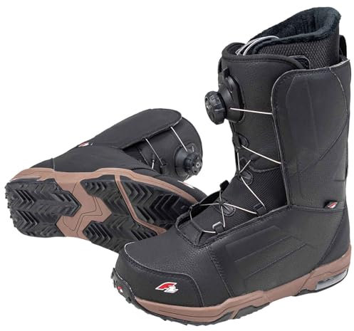F2 Herren Snowboard Softboots - Eliminator Dual TGF Gr. 46 (MP 30,0) Schwarz