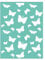 Butterflies Crfatelier Prägemappe, Schmetterlingsprägung für Scrapbooking und Basteln, kompatibel mit Sizzix Big Shot, Big Shot Plus, Revolution, 15 x 20 cm
