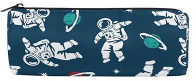 Federmäppchen, Astronauten-Weltraum, Stifthalter, Reißverschluss, Leinwand, Stiftebox, Aufbewahrungsbox, Galaxie-Stern, Kosmetiktasche für Studenten, Schule, Büro