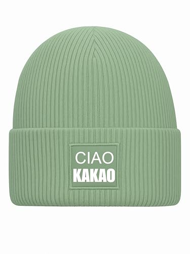 Lounis Kindermütze Ciao Kakao - warme Kinder Strickmütze - weiche Wintermütze für Kinder - Beanie