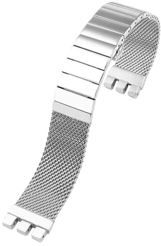 316L Edelstahl Uhrarmband für Swatch Irony YIS/YVS Collection | Ersatz Festmetall Spezielle Schnittstelle Casual Sport Herren Damen