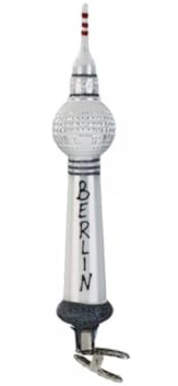 Inge-glas Berliner Fernsehturm, weiß, 19 cm