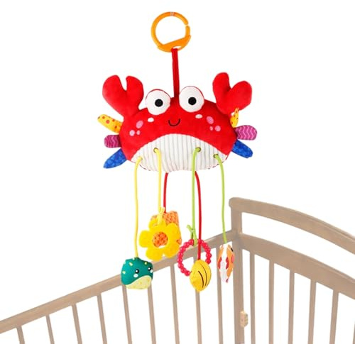 Le Compagnon De Voyage Suspendu – 22.44 Inches Jouet Poussette | Peluche Berceau Koala – Accessoire Bébé Crabe Doux Caractéristiques Une Pince Pratique Pour Siège Auto Et Divertir Les Filles.