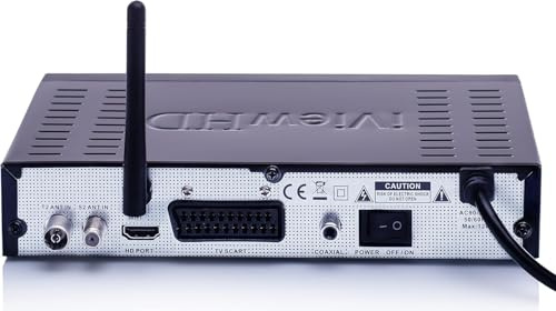 Full HD Combo Freeview and Satellite HD Receiver, USB Recorder, Built-in WiFi, Compatible with SKY, FREESAT, VIRGIN & FREEVIEW Dishes, Digital TV Wi-Fi Set Top Box, 4in1