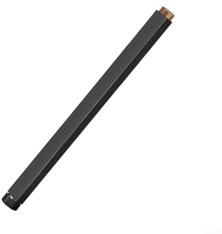 Square Extension Tube For Shower Faucet 30cm Extra Extend Tube 25mm Interface(Black)