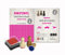 Stemplino® Holzstempel Set 3er Pack Verkehrschaos - 3 Ministempel: Fahrrad Auto Hubschrauber | 10 verschiedene Motivmixe zur Auswahl | Mini Geschenke Kinder Mini Spielzeug Stempel Set