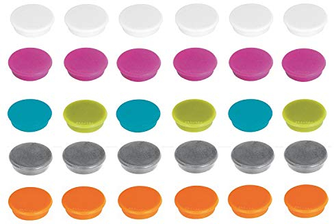 Franken Magnete Haftmagnete für Whiteboard, Kühlschrank, Magnettafel, Magnetwand, farblich sortiert 60 Stück