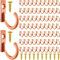 Zhehao 100 Stück kleine Schlüsselhaken, Schmuckhaken, Wandhaken, Einzelhaken, Mantelhaken mit 110 Schrauben zum Aufhängen von Hut, Schal, Tasche (Roségold, 100 Stück)