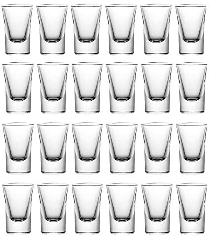 mixed24 - Set da 96 Bicchierini da liquore, 2 cl, 4 cl, 20 ml, 40 ml