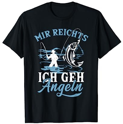 Mir reichts ich geh Angeln Fischen Fischer Angler Angel T-Shirt
