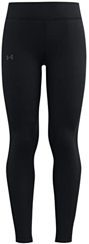 Under Armour Girls Motion Leggings, Black (001)/White, Small