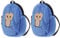 SOIMISS 2Pcs Eule Mädchen Puppe Rucksack Vorschule Kleinkind Cartoon Tier Rucksack Mini Plüsch Puppe Reißverschluss Schultasche