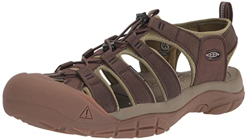 KEEN Men's Newport H2 Sandal, Olive Drab/Canteen, 7.5 UK