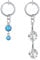 LAURITAMI Fake Belly Rings Clamp Silver Clip on Helix Cartilage Ear Earrings Non-Pierced Spring Hoop 10mm with Dangle Pendant