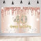 40. Geburtstag Deko für Frauen, Roségold Glitzer Flecken Stoff Schild Plakat Geburtstag Party Dekoration Hintergrund Banner Frau, 40 Geburtstagsfeier Deko