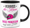 Tassenbrennerei Original - Motorrad-Tasse mit Spruch Vergiss die Krone diese Prinzessin trägt einen Helm - Kaffeetasse lustig - Geschenk Frau, Freundin (Schwarz)