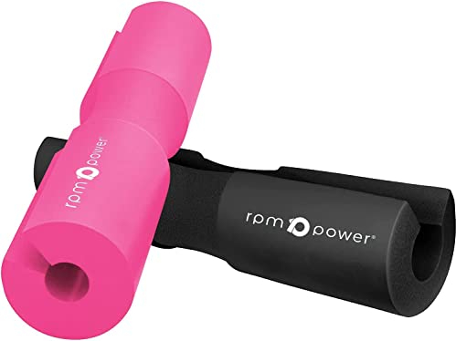 RPM Power Langhantel Polster - hip thrust polster, stangenpolster fitness pad, polster für langhantel und nackenpolster fitness Ideal für Squats Lunges Hip Thrusts (Schwarz)