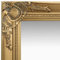 Badezimmerspiegel 50x60cm Rechteckiger Spiegel Antik Look Stil Holzrahmen Gold mit Befestigungshaken für Herren für Ankleidezimmer
